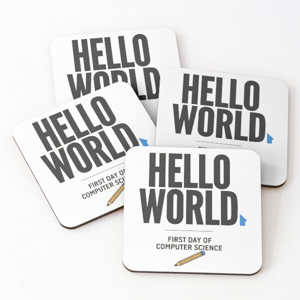 Item preview, Hello World First Day Of Computer Science designed and sold by Bianca Oltean.