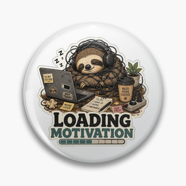 Item preview, Loading Motivation Funny Sloth designed and sold by NarpLTD.