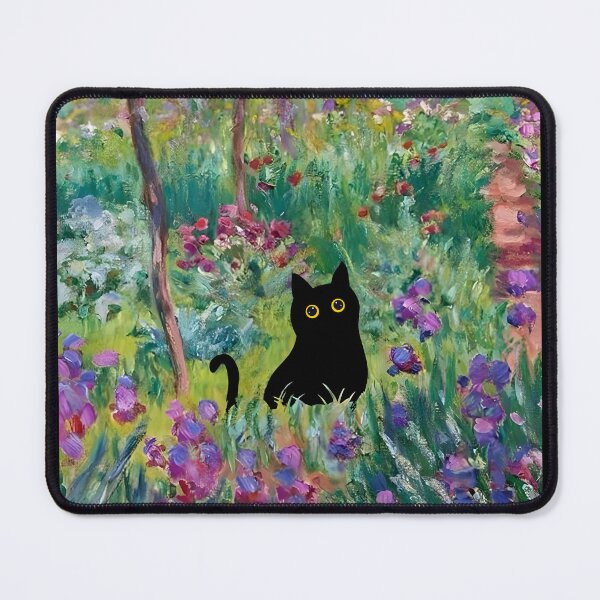 Item preview, Monet Irises Garden Cat designed and sold by PurrfectHome.