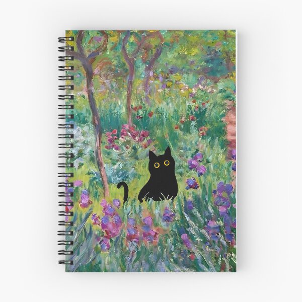 Item preview, Monet Irises Garden Cat designed and sold by PurrfectHome.