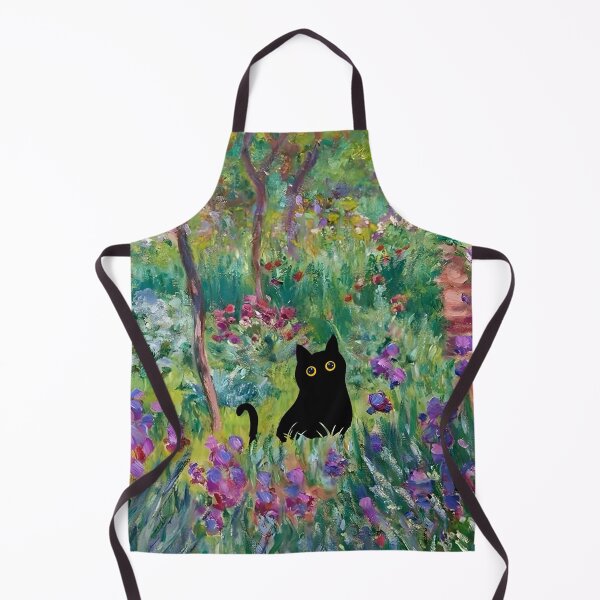 Item preview, Monet Irises Garden Cat designed and sold by PurrfectHome.