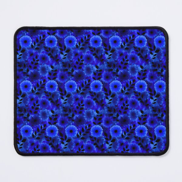 Item preview, Vibrant Cobalt Blue Floral Pattern Art designed and sold by igraphixart.