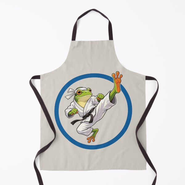 Item preview, Martial Arts Frog Collage – Dynamic Kick Graphic Tee designed and sold by Artify24.