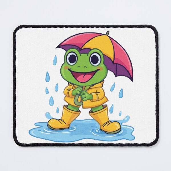 Item preview, Cute Frog in Rain Boots Kawaii Sticker | Adorable Rainy Day Frog designed and sold by Stylestickers55.