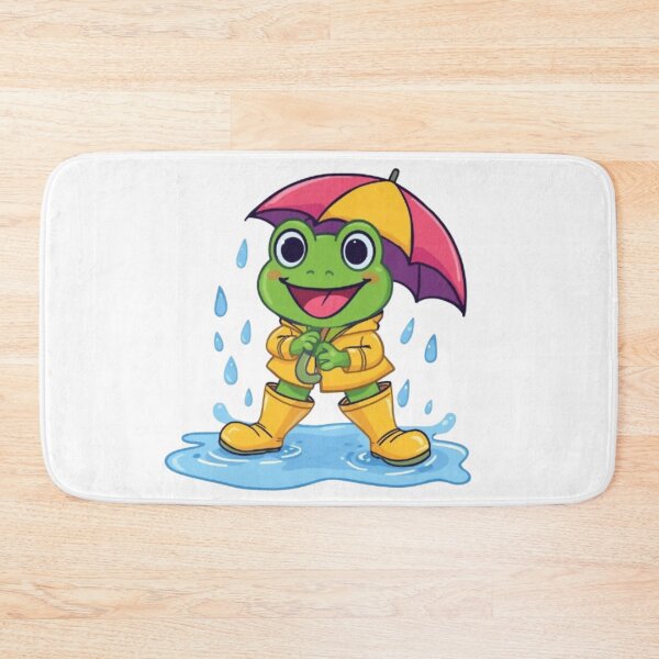 Item preview, Cute Frog in Rain Boots Kawaii Sticker | Adorable Rainy Day Frog designed and sold by Stylestickers55.