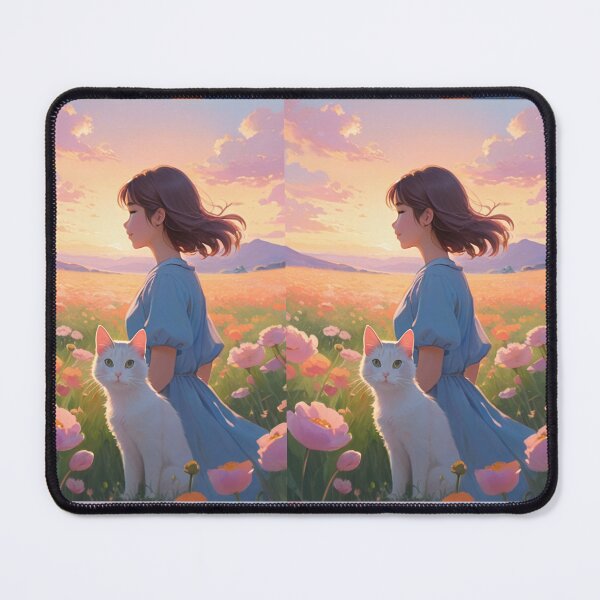 Item preview, Illustration - Person and Feline, Landscape Sweetness designed and sold by AnimeShin.