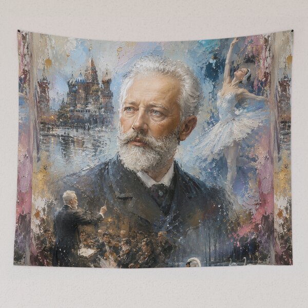 Item preview,  Pyotr Tchaikovsky, Russian composer painting. designed and sold by GalleryKauffeld.