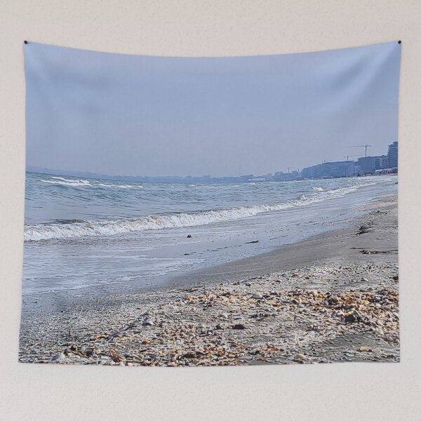 Item preview, Black Sea Mamaia Beach – Constanta Romania Print designed and sold by MSMPrintDesign.