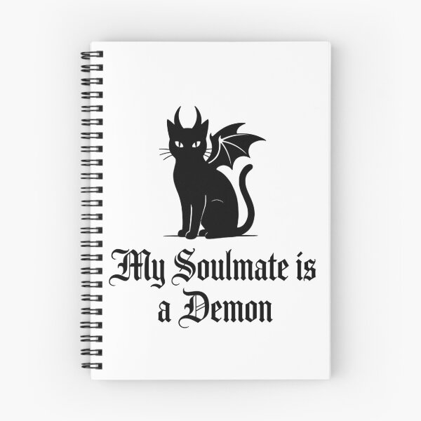 Item preview, My Soulmate is a Demon Cute Goth Cat Bat Wings designed and sold by pattman.