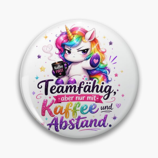 Item preview, Team Player With Coffee And Distance Unicorn designed and sold by Tinosshop.
