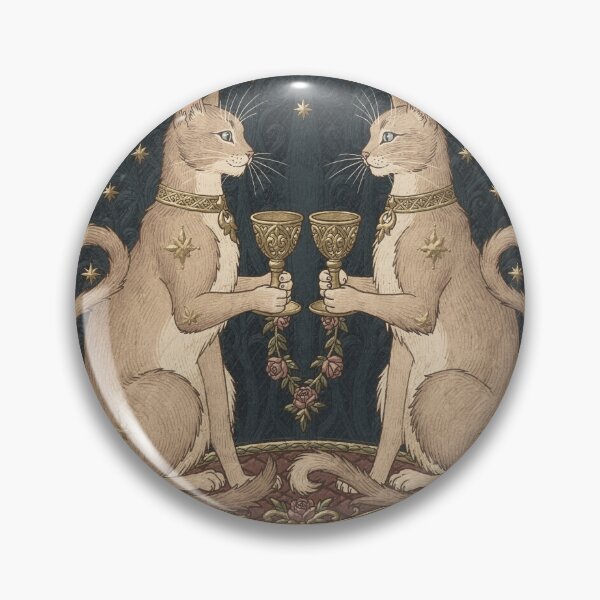 Item preview, Two of Cups - Tarot Cat designed and sold by PictorialWhimsy.