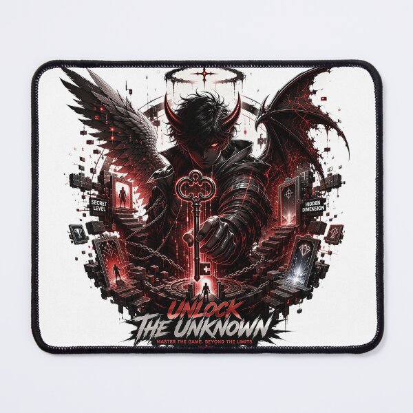Item preview, Unlock the Unknown – Devil Angel Guardian of Hidden Realms designed and sold by Artisan Finds Online.