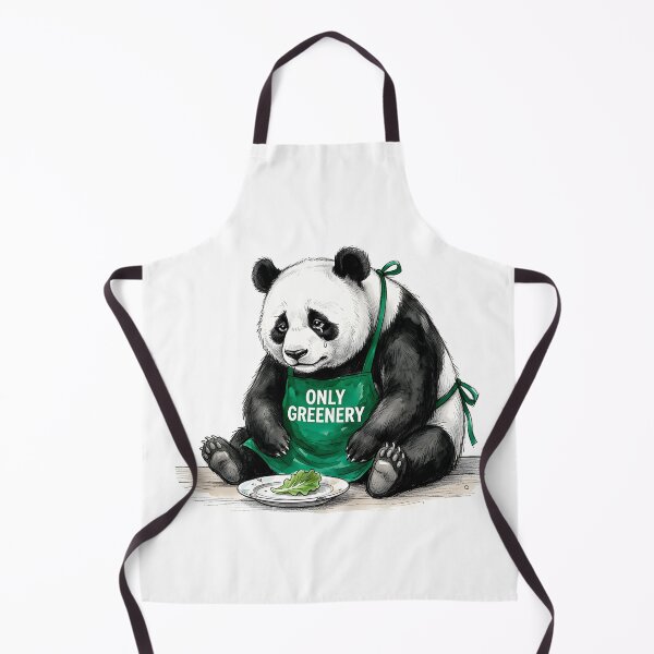 Item preview, Only Greenery - Funny Crying Panda Diet Watercolor Art designed and sold by SoulPT.