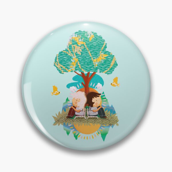 Item preview, Whimsical kids Sitting Under Tree in Nature designed and sold by Karin Taylor.