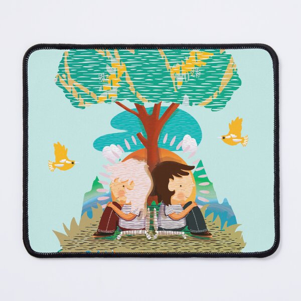 Item preview, Whimsical kids Sitting Under Tree in Nature designed and sold by Karin Taylor.