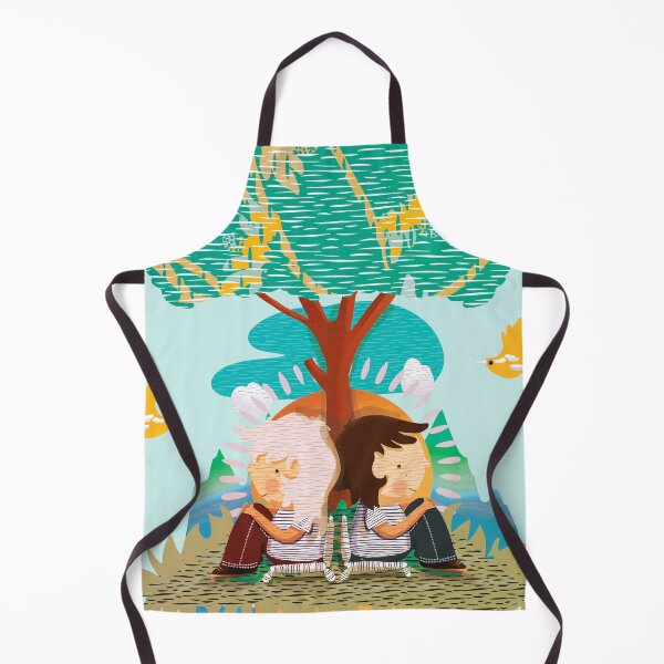 Item preview, Whimsical kids Sitting Under Tree in Nature designed and sold by Karin Taylor.