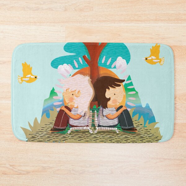 Item preview, Whimsical kids Sitting Under Tree in Nature designed and sold by Karin Taylor.