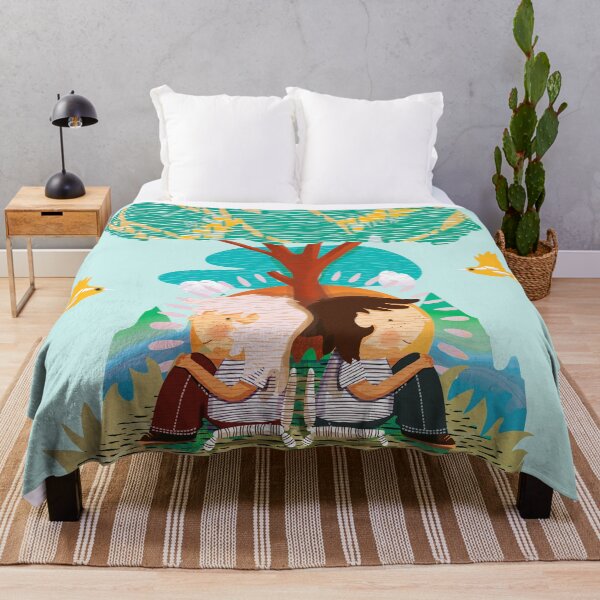Item preview, Whimsical kids Sitting Under Tree in Nature designed and sold by Karin Taylor.