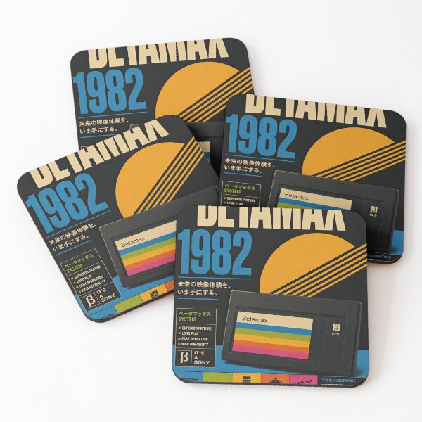 Item preview, Betamax 1982 – Vintage Home Video Retro Poster designed and sold by obstinator.