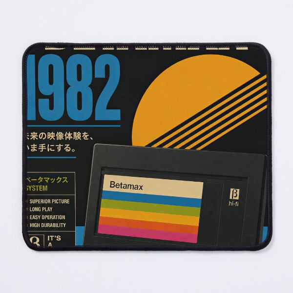 Item preview, Betamax 1982 – Vintage Home Video Retro Poster designed and sold by obstinator.