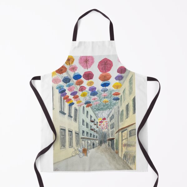 Artikelvorschau, Ein Himmel voller Farben – Aquarell aus der Regenschirmstraße entworfen und verkauft von MiniRadiance.