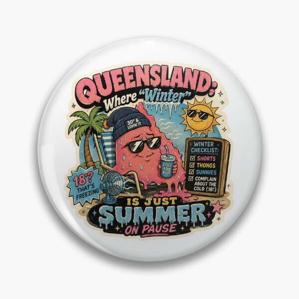 Item preview, Queensland Where Winter Is Just Summer On Winter Checklist Shorts Thongs QLD Funny Queensland Humor Aussie designed and sold by Yellowriversss.