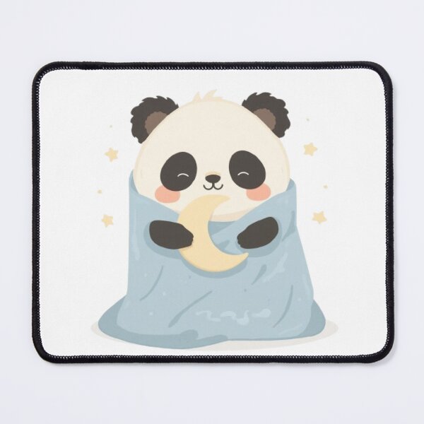 Item preview, Cute Sleepy Panda Kawaii Sticker | Cozy Panda with Moon Pillow designed and sold by Stylestickers55.