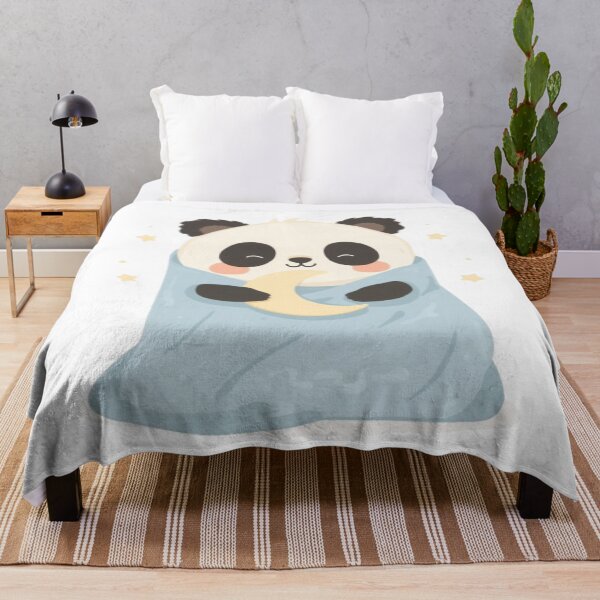 Item preview, Cute Sleepy Panda Kawaii Sticker | Cozy Panda with Moon Pillow designed and sold by Stylestickers55.