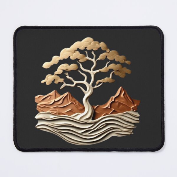 Item preview, Elysium Echoes | Ancient Tree, Mountain & Wave Icon 02 designed and sold by Shift-Bloom.