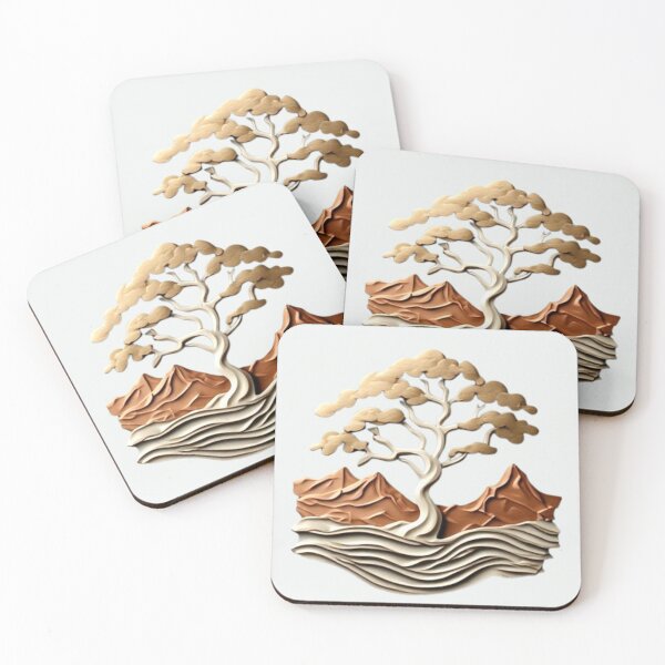 Item preview, Elysium Echoes | Ancient Tree, Mountain & Wave Icon 02 designed and sold by Shift-Bloom.