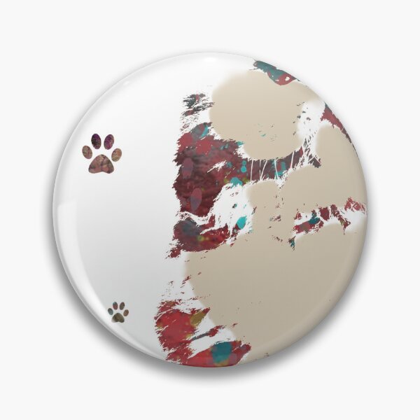 Item preview, Abstract Artistic Cat Illustration with Paw Prints Background designed and sold by AdlArs.