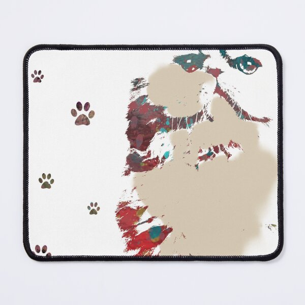 Item preview, Abstract Artistic Cat Illustration with Paw Prints Background designed and sold by AdlArs.
