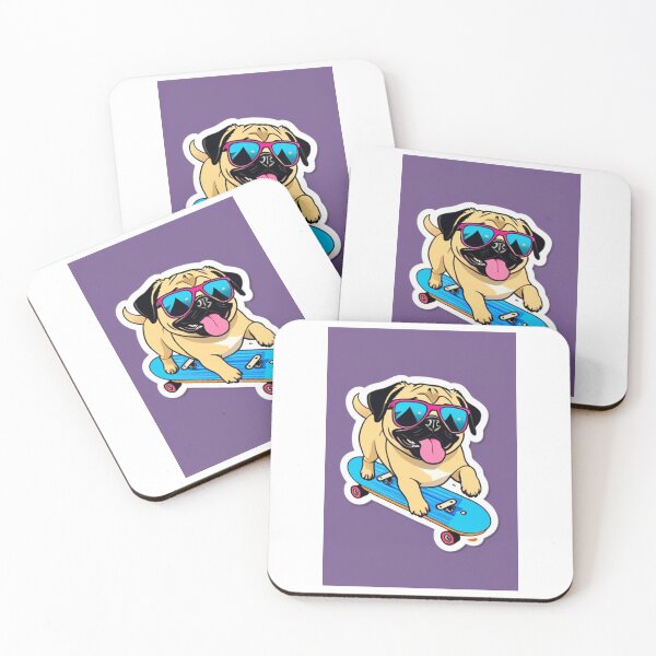 Item preview, Illustration - Pug Dog, Fun Cartoon Style designed and sold by AnimeShin.