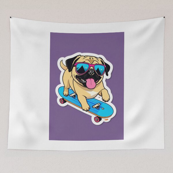 Item preview, Illustration - Pug Dog, Fun Cartoon Style designed and sold by AnimeShin.