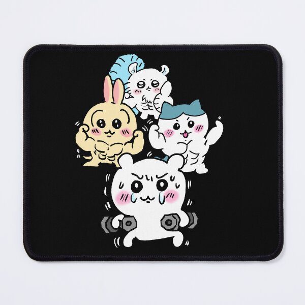 Item preview, Chiikawa, Hachiware, Momonga and Usagi Gym exercise designed and sold by T-TEES Clothing.
