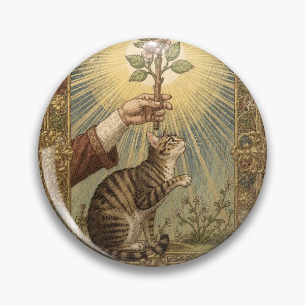 Item preview, Ace of Wands - Tarot Cat designed and sold by PictorialWhimsy.