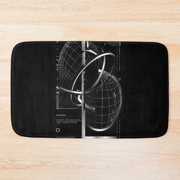 Item preview, Cyber Noir Orbital Geometry | Futuristic Tech Wall Art | Monochrome Sci-Fi Abstract | Cyberpunk Minimalist Design | Modern Digital Aesthetic designed and sold by WheresMyMojo.