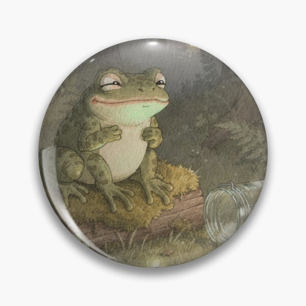 Item preview, Toad Pretending He Didn't Eat the Last Firefly Funny Cottagecore Art designed and sold by PictorialWhimsy.