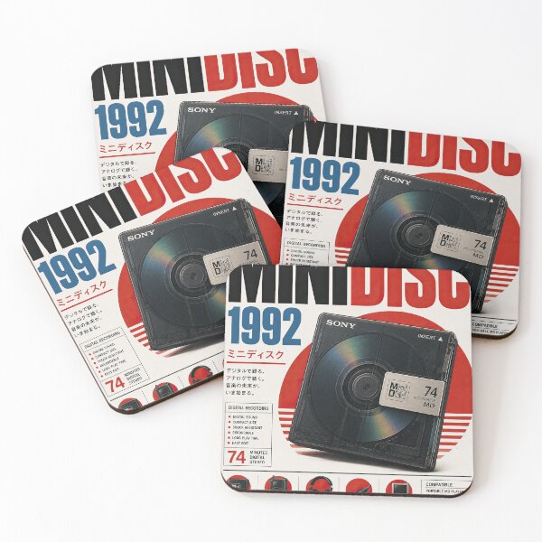 Item preview, MiniDisc 1992 – Vintage Digital Audio Retro Poster designed and sold by obstinator.