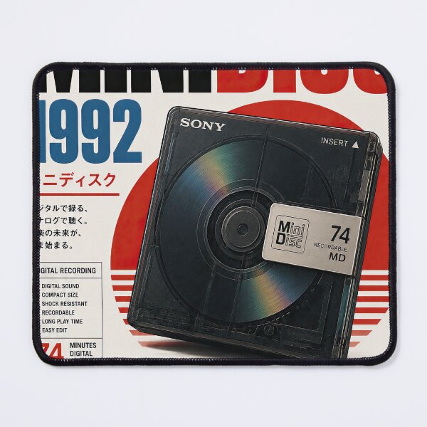 Item preview, MiniDisc 1992 – Vintage Digital Audio Retro Poster designed and sold by obstinator.
