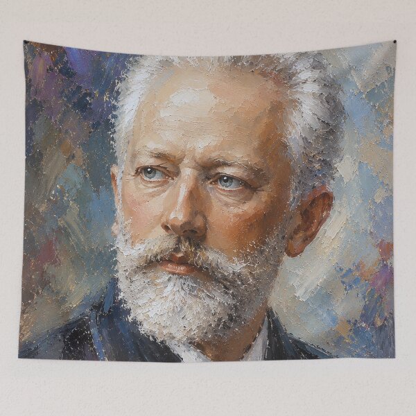 Item preview, Russian composer Pyotr Tchaikovsky painting. designed and sold by GalleryKauffeld.
