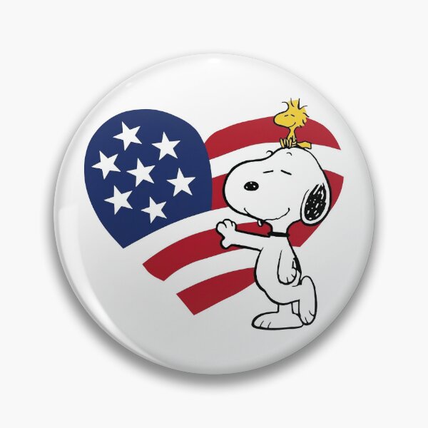 Item preview, Snoopy with American flag heart designed and sold by KillianGrantM.