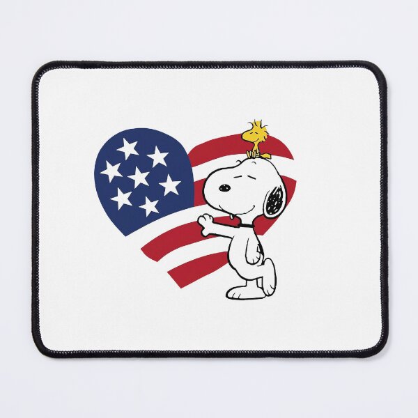 Item preview, Snoopy with American flag heart designed and sold by KillianGrantM.