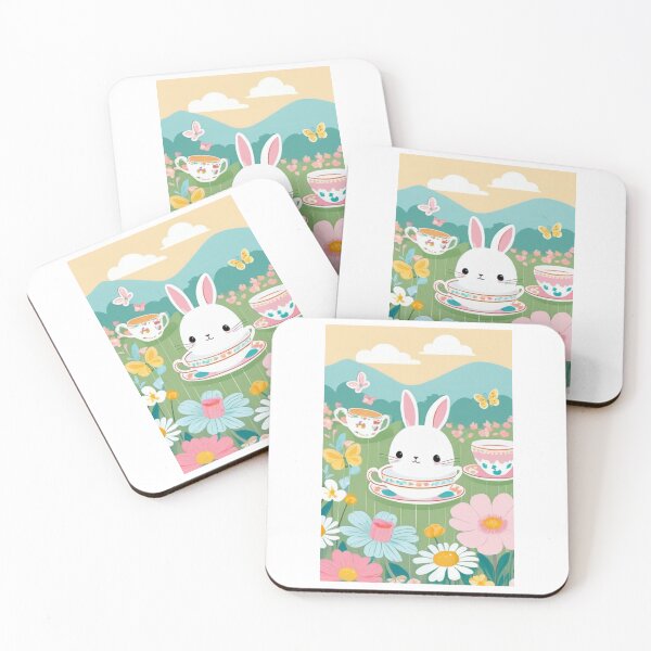 Item preview, Illustration - Rabbit in a Teacup, Idyllic Fairy Tale designed and sold by AnimeShin.