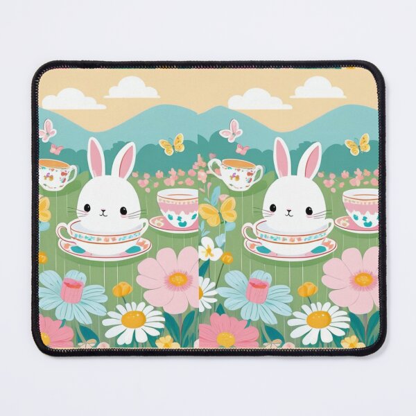 Item preview, Illustration - Rabbit in a Teacup, Idyllic Fairy Tale designed and sold by AnimeShin.