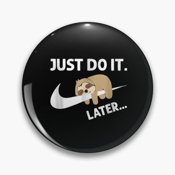 Item preview, Just Do It Later Sloth Sleeping On Swoosh designed and sold by TailAndKiln.