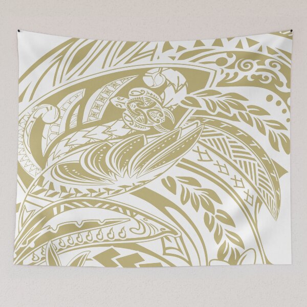 Item preview, Golden Earthtone Hawaiian Art Print designed and sold by sunnthreads.