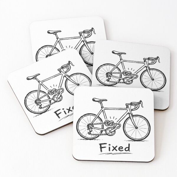 Item preview, Fixed Funny Cycling Bicycle Mechanic Road Bike Design designed and sold by MonkiFlipp.