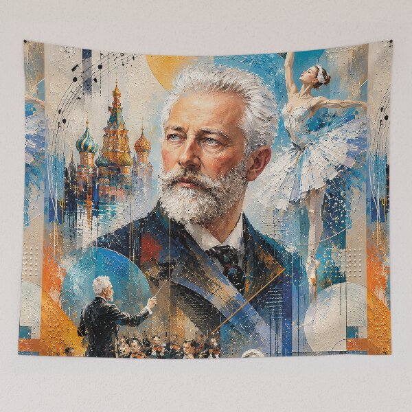 Item preview, Russian composer Pyotr Tchaikovsky painting. designed and sold by GalleryKauffeld.