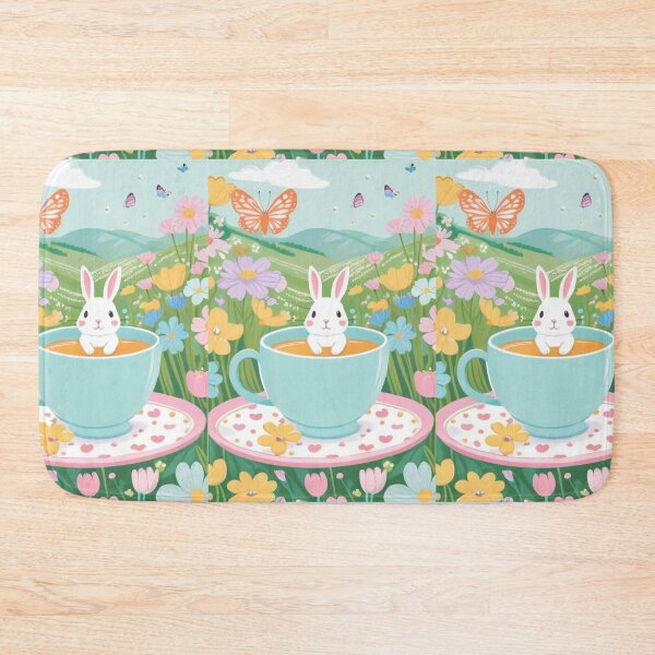 Item preview, Illustration - Rabbit in a Teacup, Pastel Imaginary World designed and sold by AnimeShin.